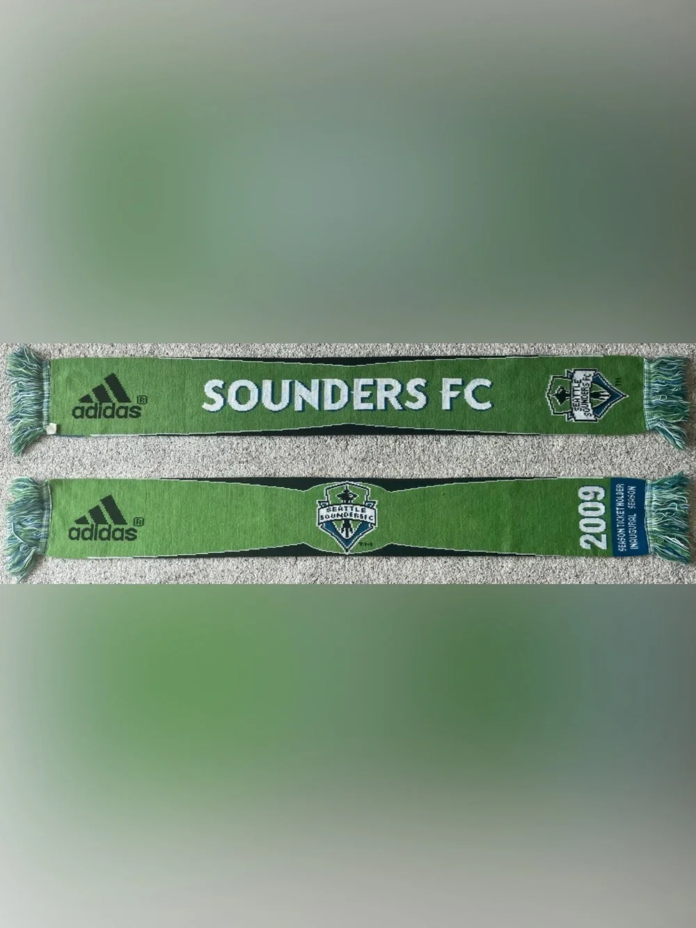 Seattle Sounders FC 2009 Inaugural Season MLS Season Ticket Holder Soccer Scarf